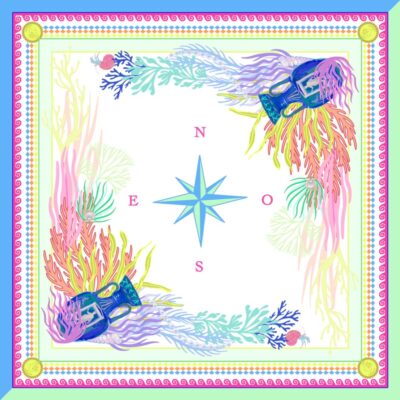 Pañuelo CRETA Azul y verde