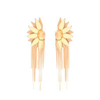 Pendiente-Girasol-Dorado-cadena