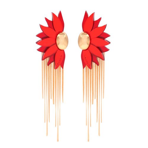 Pendiente-Girasol-Rojo-cadena