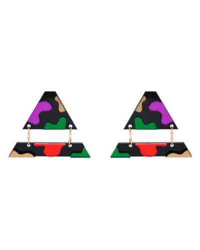 Pendiente-logo-manchas-oro