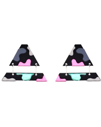 Pendiente-logo-manchas-plata