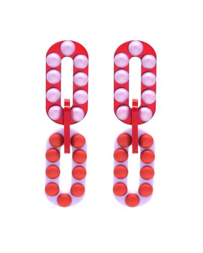 pendiente-cadena-roja