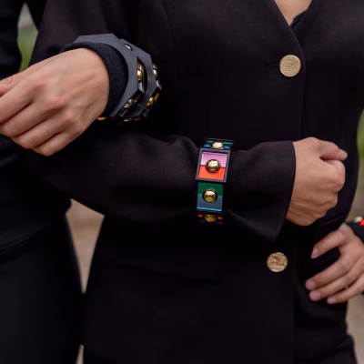 BRAZALETE PRISMAS COLOR DETALLE