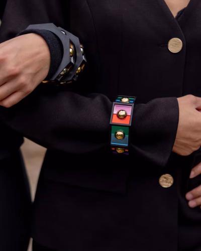 BRAZALETE PRISMAS COLOR DETALLE