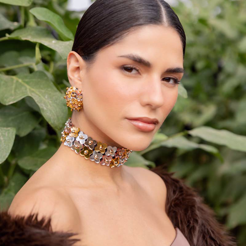 CHOCKER LOBULARIA DORADO MODELO-2