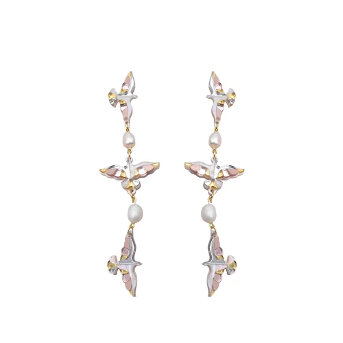DANCING BIRDS BLANCOS FRENTE