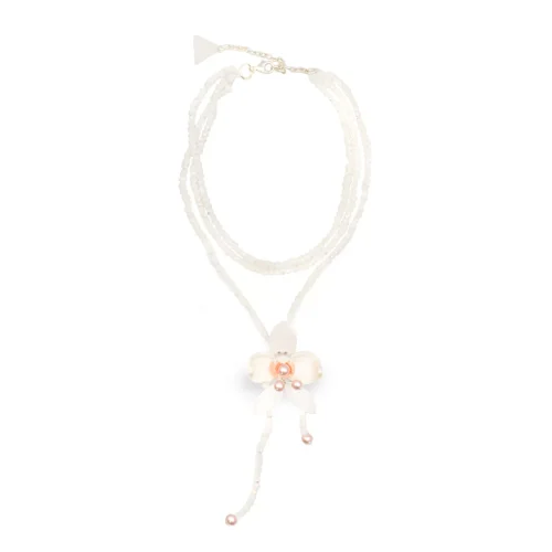 collar orquidea bolas nuevas